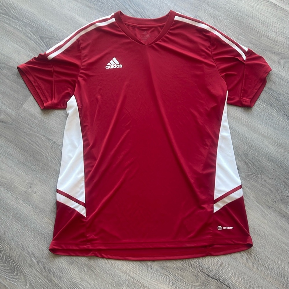 Adidas men’s workout red jersey size XL